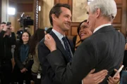 LAW & ORDER -- "Last Dance" Episode 23005 -- Pictured: (l-r) Hugh Dancy, Odelya Halevi, Sam Waterston -- (Photo by: Virginia Sherwood/NBC)