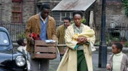 L-R: Cyril Robinson (Zephryn Taitte), Mr. Clarke (Ashley Campbell) und Mrs. Clarke (Teri Ann Bobb-Baxter)