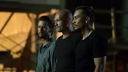 L-R: Steve Hammond (Ryan Kwanten), Kraley (Andrew Howard), Pete Ramos (J.J. Soria)