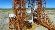 Auch in White Sands, New Mexico, wurden V2-Raketen in den Weltraum entsandt. Noch immer ragen die Startrampen verlassen in der Wüste empor.