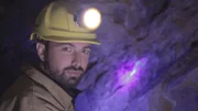 Presenter Derek Muller in einer Uran-Mine im tschechischen Jachymov.
