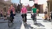L-R: Nurse Valerie Dyer (Jennifer Kirby), Nurse Trixie Franklin (Helen George), Nurse Lucille Anderson (Leonie Elliott)