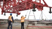 Baustelle während der Bauarbeiten