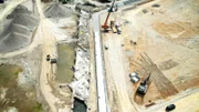 Baustelle während der Bauarbeiten