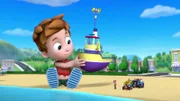 L-R: Alex Porter, Cap'n Turbot, Ryder, Chase, Rubble
