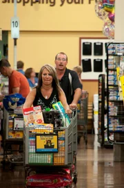 Joni and her husband Jamie shopping.