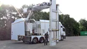 Die 23 Tonnen schwere Vollmobile Röntgenanlage des Deutschen Zolls zählt zu den modernsten dieser Fahrzeuge weltweit.
