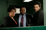 L-R: Lieutenant van Buren (S. Epatha Merkerson), Detectives Bernard (Anthony Anderson) und Lupo (Jeremy Sisto)