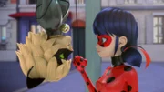 L-R: Cat Noir, Ladybug
