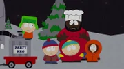 L-R: Kyle, Stan, Eric, Chef, Kenny