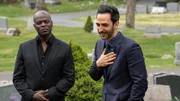 L-R: Dembe Zuma (Hisham Tawfiq), Aram Mojtabai (Amir Arison)