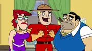 v.li.: Cookie Falcone, Special Agent Strait McCool, Jimmy Falcone