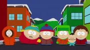 L-R: Kenny, Eric, Stan, Kyle, Ike Broflovski, Clyde