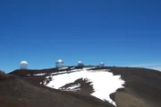 Telescopes at the summit of Mauna Kea, Hawaii. As seen in the Black Holes episode.