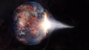 CGI - Ein Meteor schlägt auf der Erde ein