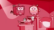 L-R, oben: Foop, Poof