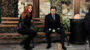 L-R: Carrie Wells (Poppy Montgomery), Walter Morgan (James Urbaniak)