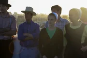 ep 3 The group enjoys the view of Los Angeles from the balcony.