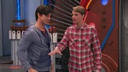 L-R: Captain Man / Ray Manchester (Cooper Barnes), Henry Hart (Jace Norman)