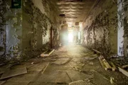 Verlassenes Gebäude in Prypjat, Ukraine nach der Nuklearkatastrophe von Tschernobyl 1986.
