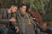(v.l.n.r.) Kevin Pearson (Justin Hartley); Kate Pearson (Chrissy Metz); Randall Pearson (Sterling K. Brown)