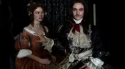 L-P: Louise de La Vallière (Sarah Winter) Louis XIV (George Blagden)