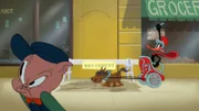 Porky Pig (l.), Daffy Duck (r.)