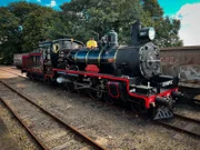 C17 967 Lokomotive auf der historischen Mary Vally Eisenbahnstrecke.