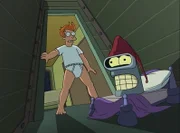 Fry (l.); Bender (r.)
