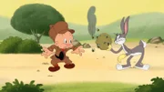v.li.: Elmer Fudd, Bugs Bunny