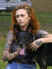 (TOTEMS) Mariah and dog.