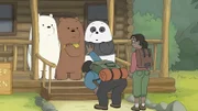 hinter, v.li.: Ice Bear, Grizzly Bear, Panda Bear