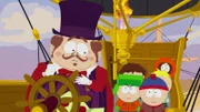 Vorne, l-r: Mayor of Imaginationland, Kyle, Stan