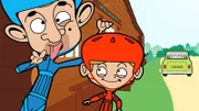 v.li.: Mr. Bean, Mrs. Wicket’s Nephew