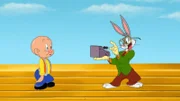 v.li.: Elmer Fudd, Bugs Bunny