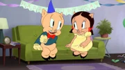 v.li.: Porky Pig, Petunia Pig