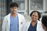 Dr. Lucas Adams (Niko Terho, l.); Dr. Miranda Bailey (Chandra Wilson, r.)