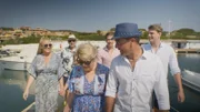 V.l.: Mutter Jessica Stellina Morrison, Schwiegervater Malcolm, Schwiegermutter Elizabeth, Sohn Rocco D'Acampo, Vater Gino D'Acampo, Sohn Luciano D'Acampo  Die Verwendung des sendungsbezogenen Materials ist nur mit dem Hinweis und Verlinkung auf RTL+ gestattet.