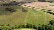 Cerne Abbas Giant in Dorset, England