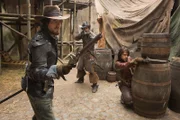 (v.l.n.r.) Athos (Tom Burke); Aramis (Santiago Cabrera); D'Artagnan (Luke Pasqualino)
