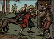 werewolf medieval illustration