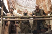 Porthos (Howard Charles); Flea (Fiona Glascott); Charon (Ashley Walters)