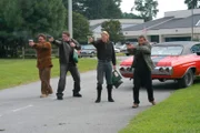 Fugitive after the bank robbery.
