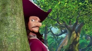 Captain Hook in Hab-Acht-Stellung.