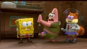 v.li.: SpongeBob, Patrick, Sandy