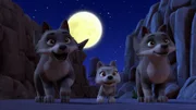 L-R: Wolf, Little Wolfy, Wolfette