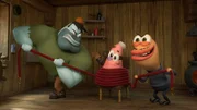 v.li.: Sticky Fins, Patrick, Dorsal Dan