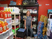 Missy with stock pile.