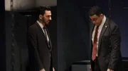 l-r: Aram Mojtabai (Amir Arison), Harold Cooper (Harry Lennix)