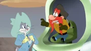v.li.: Bugs Bunny, Yosemite Sam